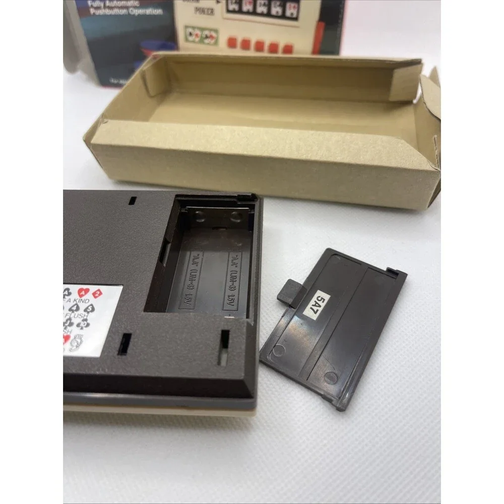 NIB Tested Vintage 80s Radio Shack Draw Poker Card Game Japan 60-2351